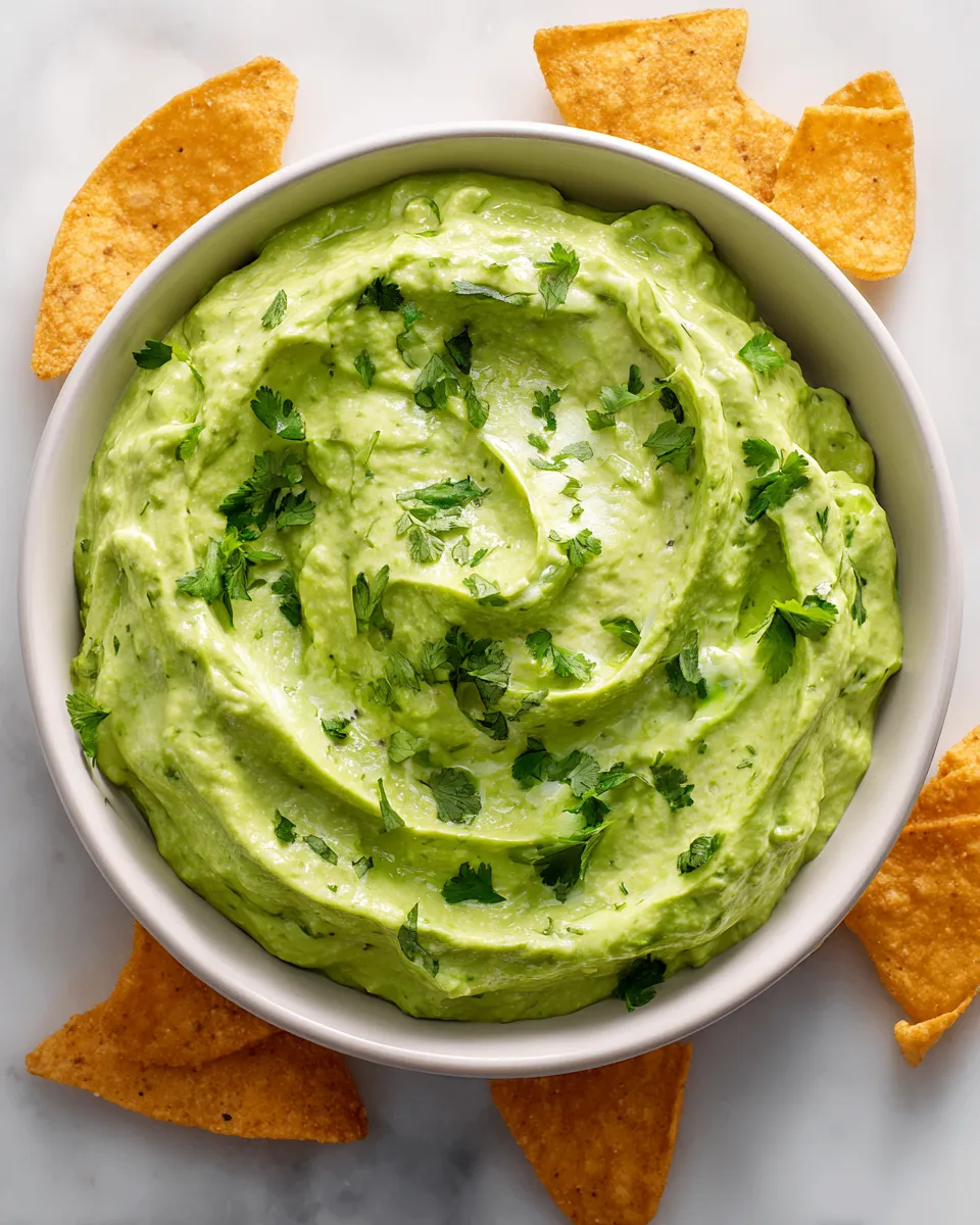 Delicious California avocado dip made with ripe avocados, Greek yogurt, and zesty lime, perfect for appetizers.