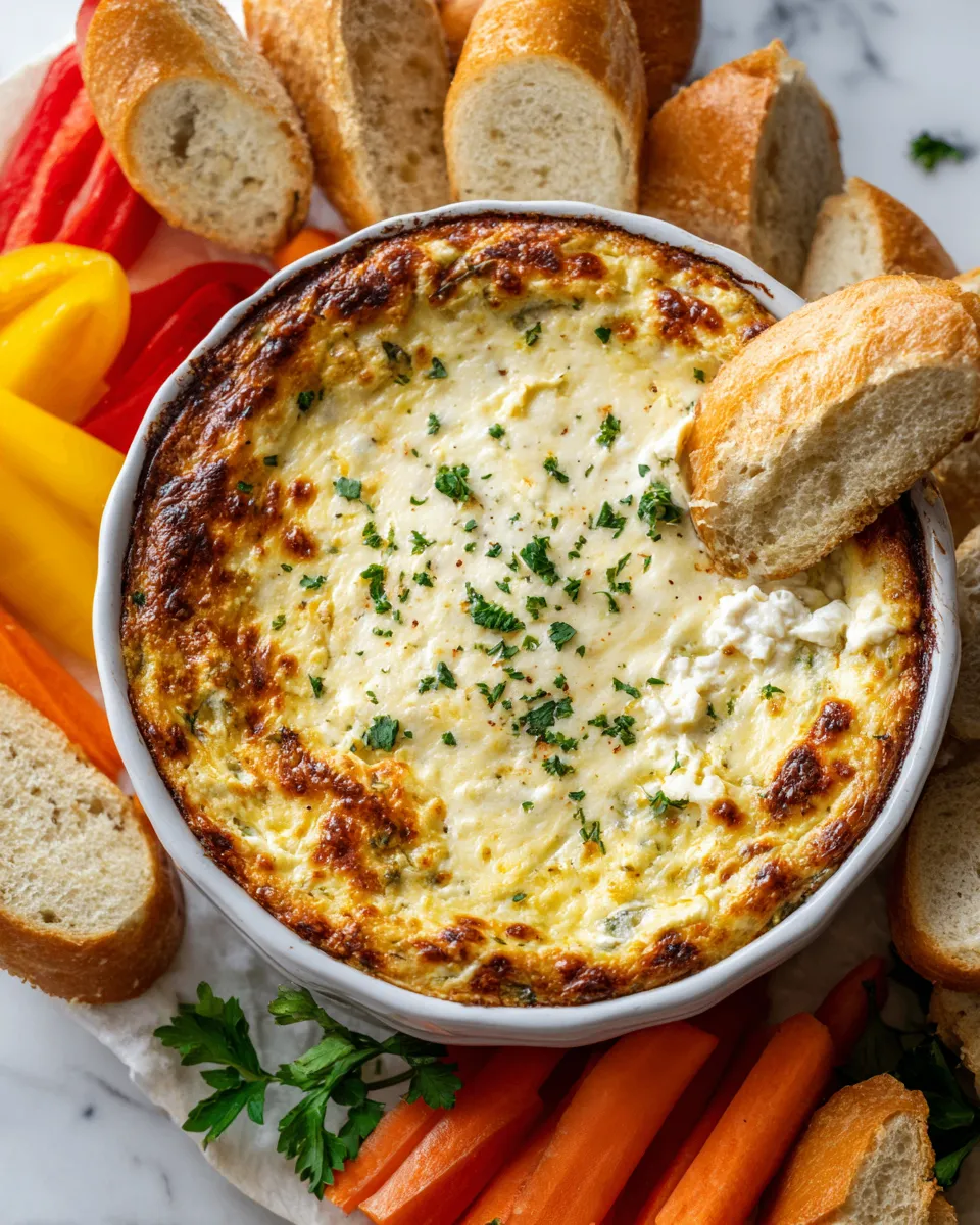 Creamy Asiago Dip served warm with dippers, perfect for cozy gatherings.