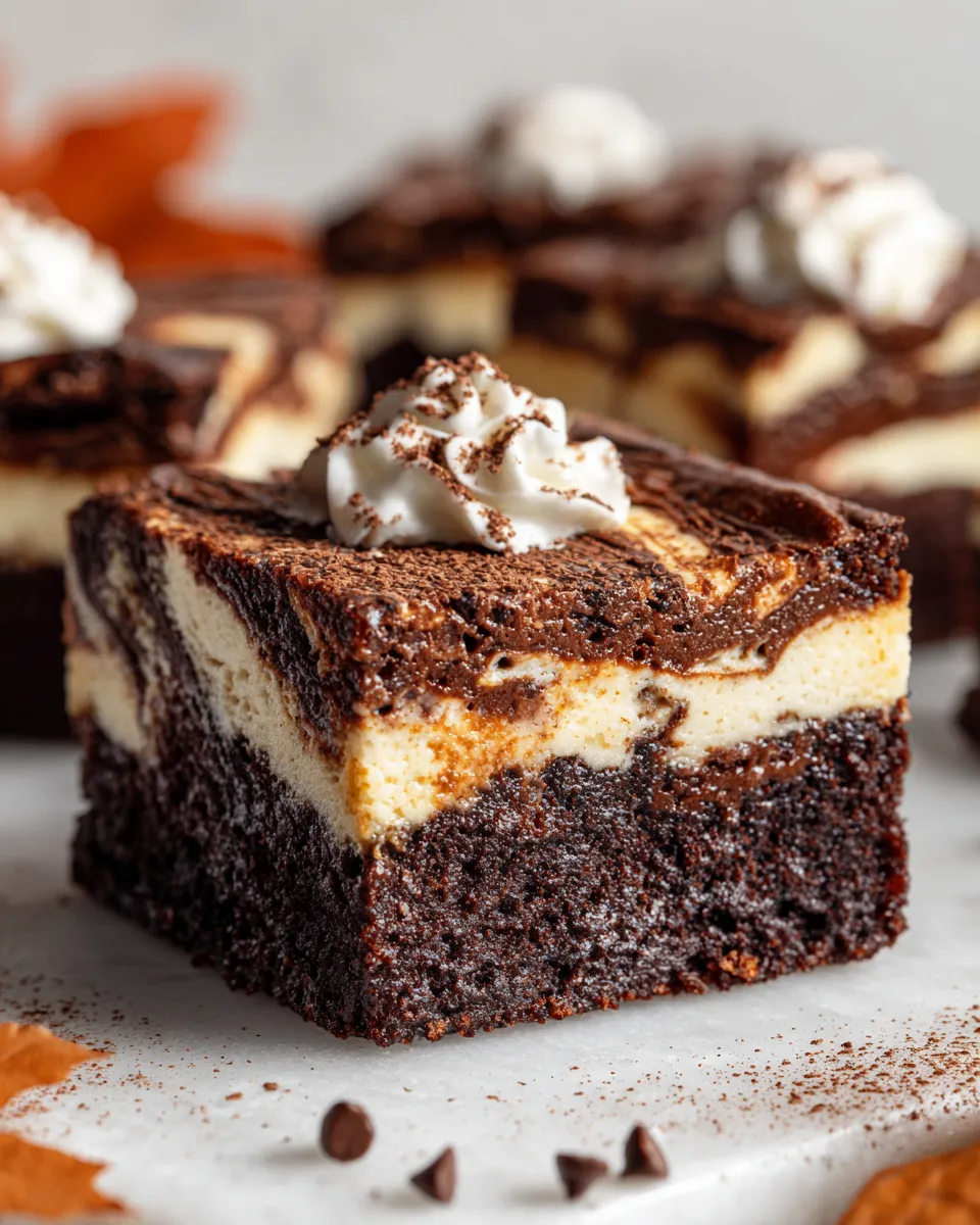 Delicious Hershey's cheesecake brownies topped with creamy cheesecake and rich chocolate, perfect for festive gatherings.