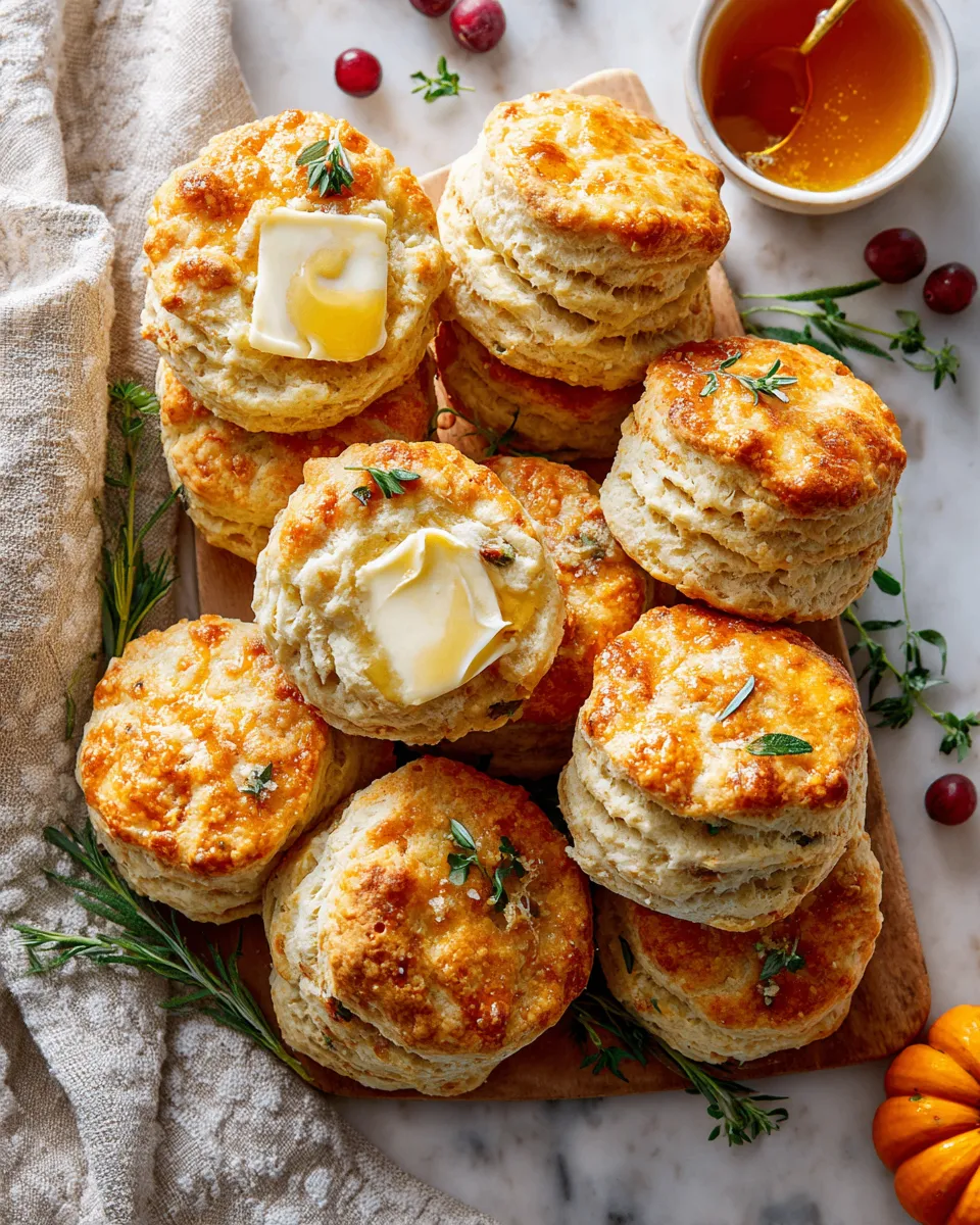 Homemade fluffy buttermilk biscuits perfect for holiday gatherings