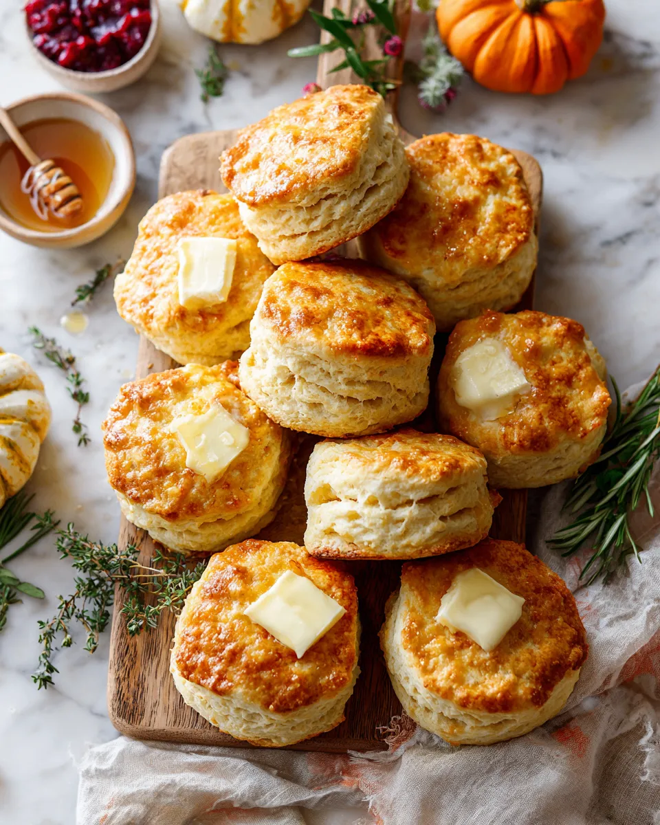 Homemade fluffy buttermilk biscuits perfect for holiday gatherings
