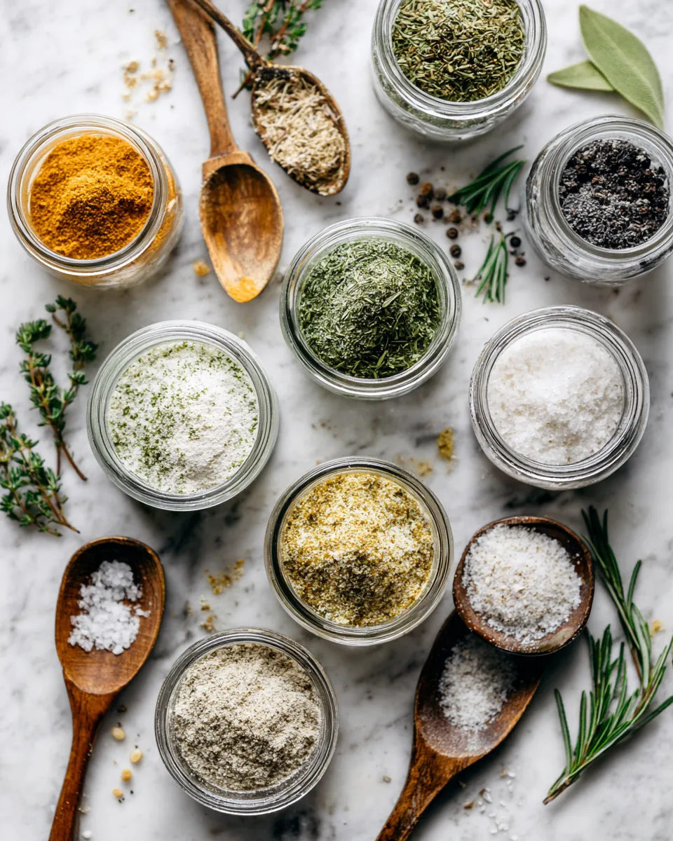 Homemade ranch seasoning mix recipe with dried herbs and buttermilk powder, perfect for enhancing dips and roasted dishes.