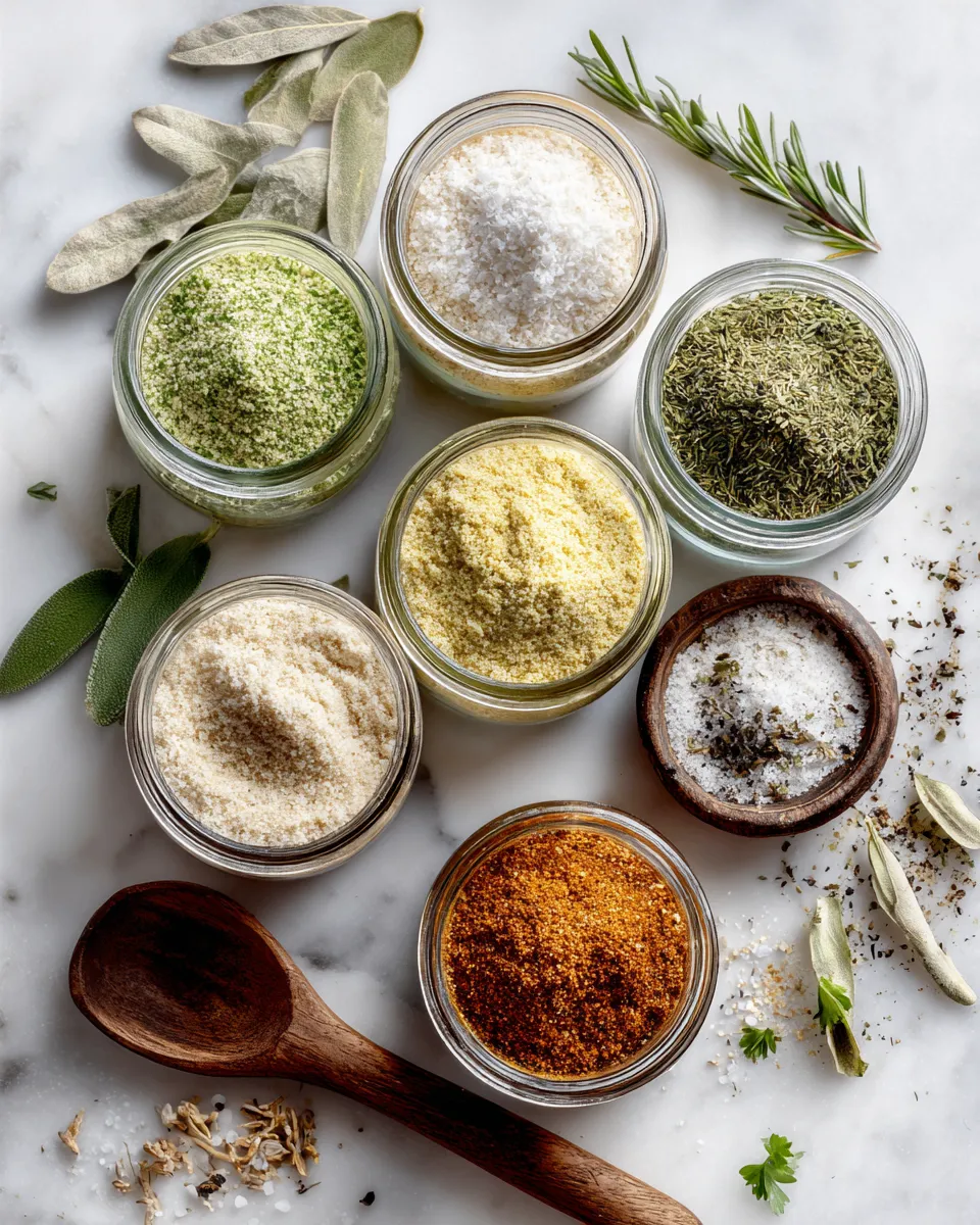Homemade ranch seasoning mix recipe with dried herbs and buttermilk powder, perfect for enhancing dips and roasted dishes.