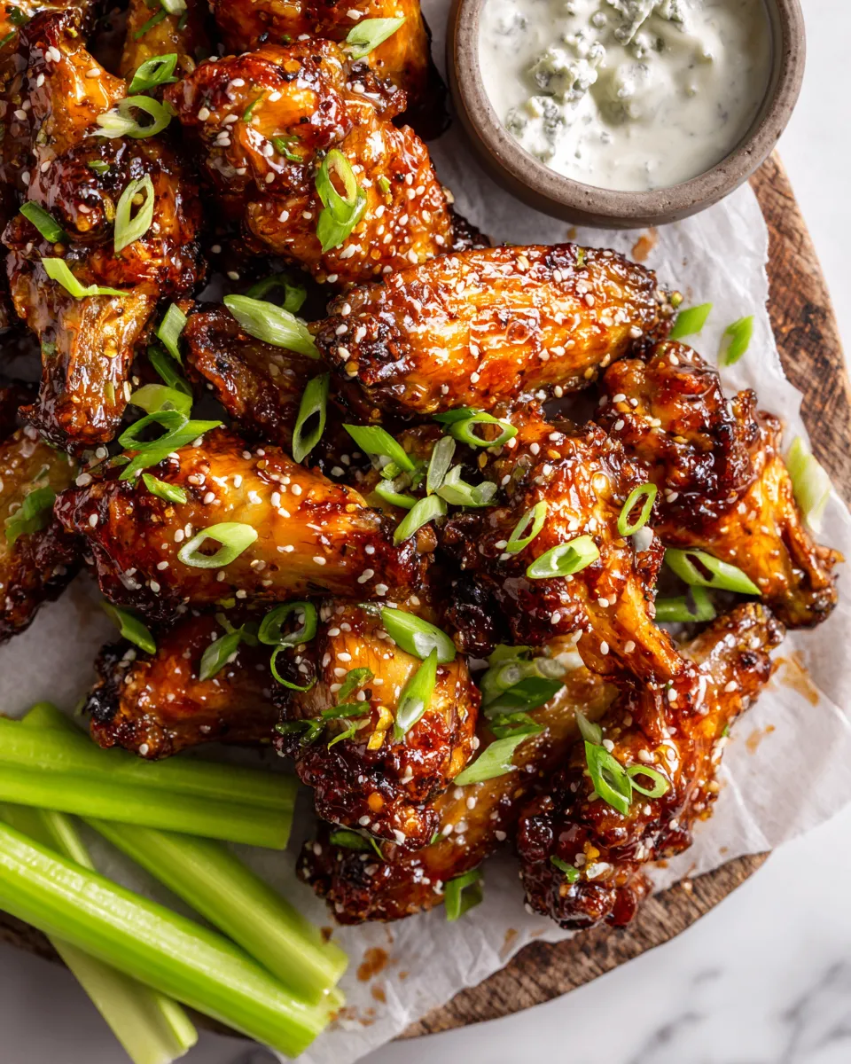 Slow Cooker Honey Garlic Glazed Wings recipe with sticky sweetness and savory flavor, perfect for gatherings.