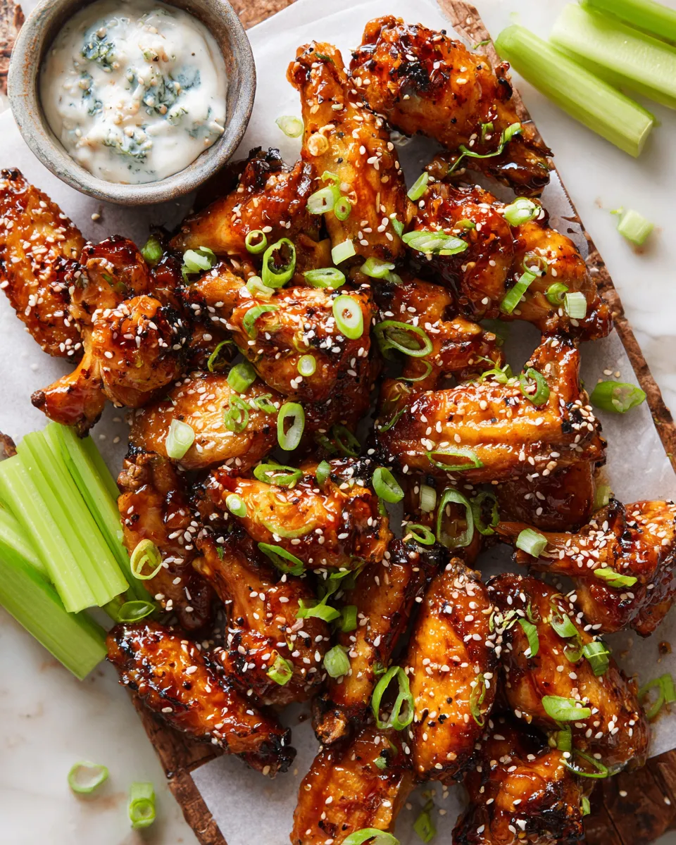 Slow Cooker Honey Garlic Glazed Wings recipe with sticky sweetness and savory flavor, perfect for gatherings.