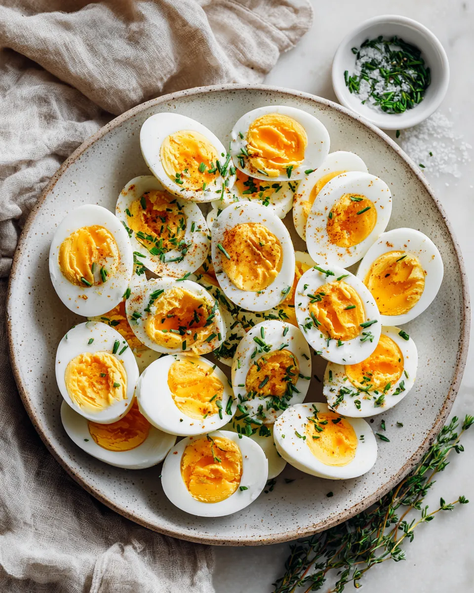 Perfectly cooked Instant Pot hard boiled eggs, quick recipe for easy peeling and delicious snacks.