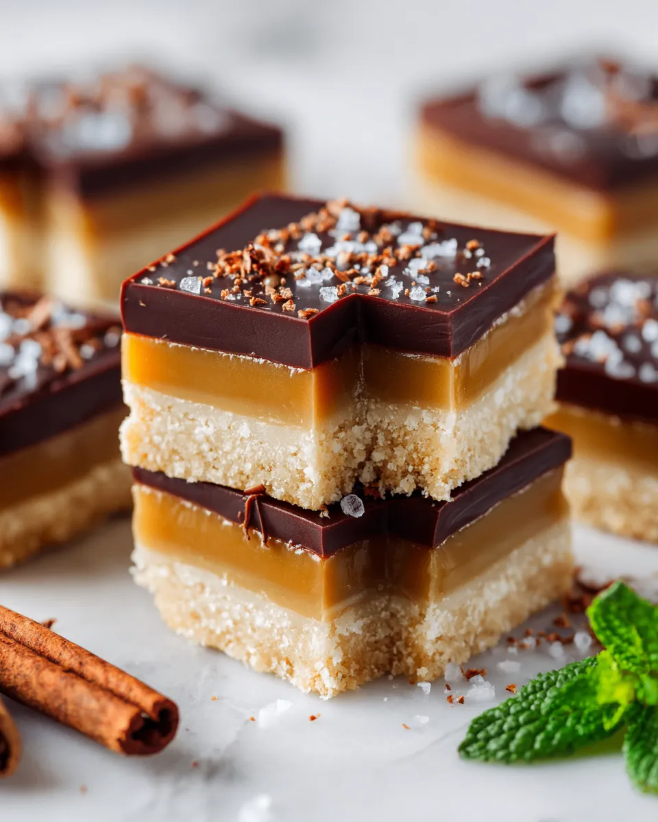 Delicious Millionaire Shortbread with buttery shortbread, caramel, and chocolate layers, perfect holiday dessert recipe.