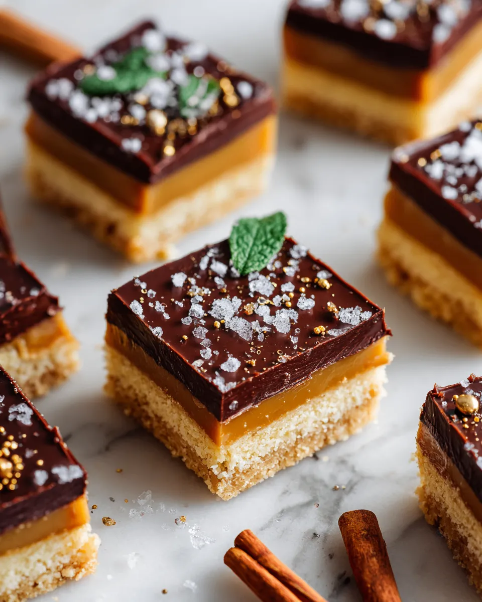 Delicious Millionaire Shortbread with buttery shortbread, caramel, and chocolate layers, perfect holiday dessert recipe.