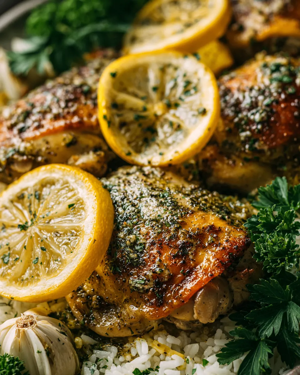 Slow cooker lemon pepper chicken recipe with tender chicken thighs and zesty marinade, perfect for comforting meals.