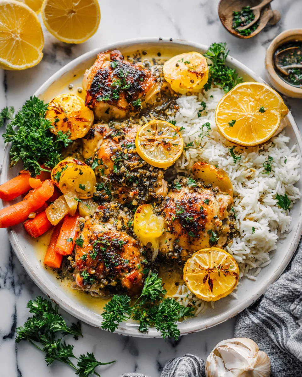 Slow cooker lemon pepper chicken recipe with tender chicken thighs and zesty marinade, perfect for comforting meals.