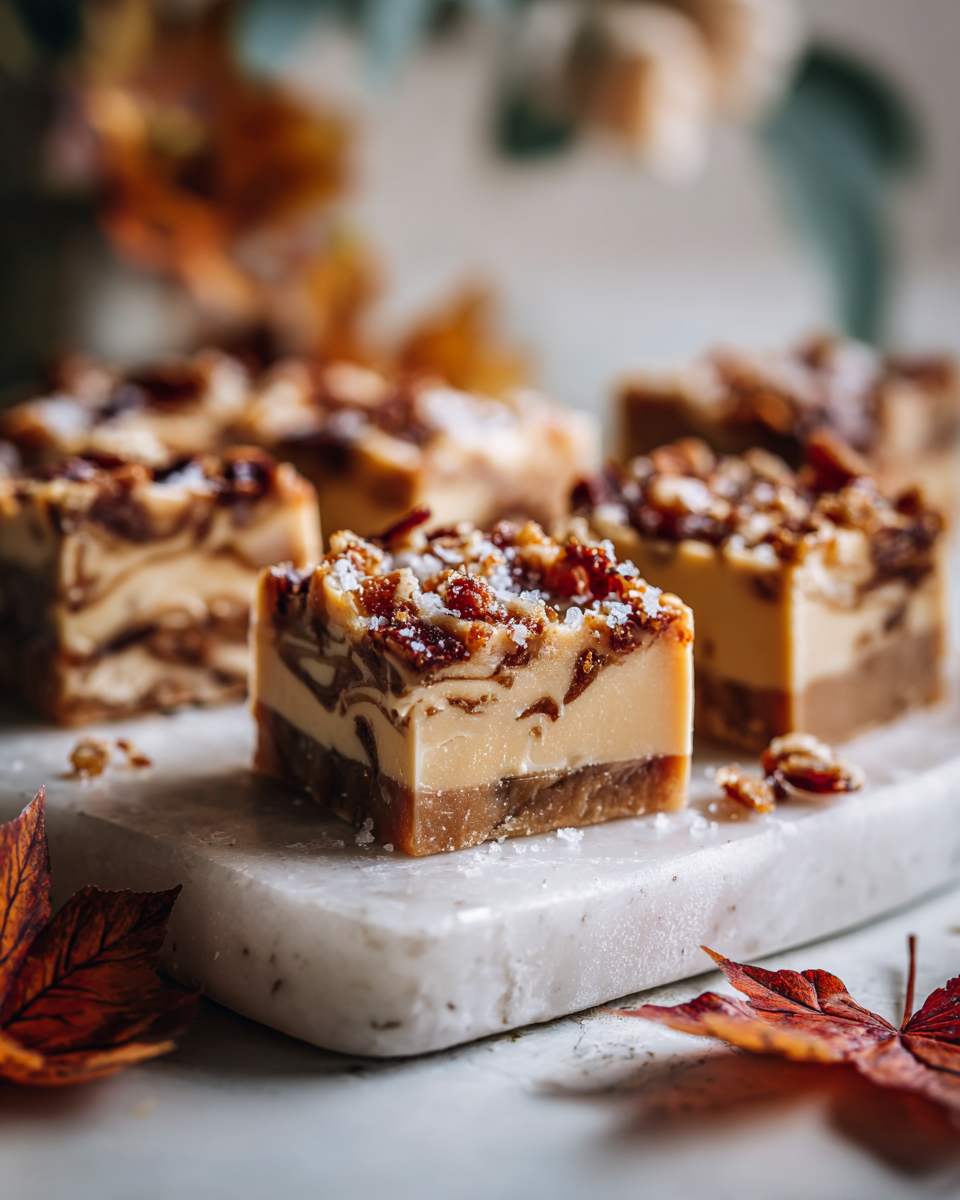 Delicious Maple Bacon Fudge with crispy bacon, perfect for holiday gifting and gatherings, featuring a sweet and savory flavor combination.